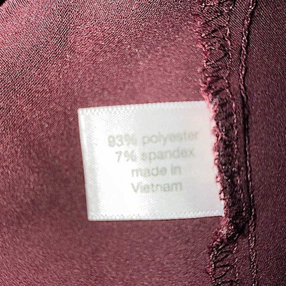 LANE BRYANT Satin Cami - Burgundy Plus 16 - Picture 12 of 13
